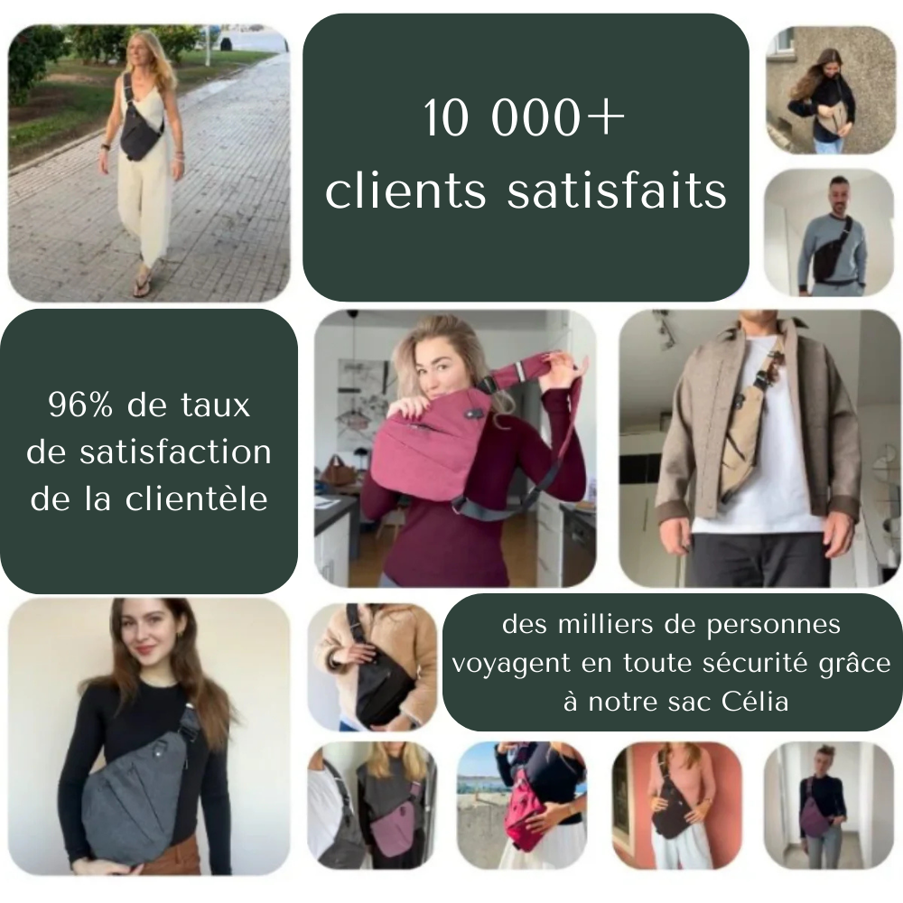 Célia | Sac Crossbody Sécurisé