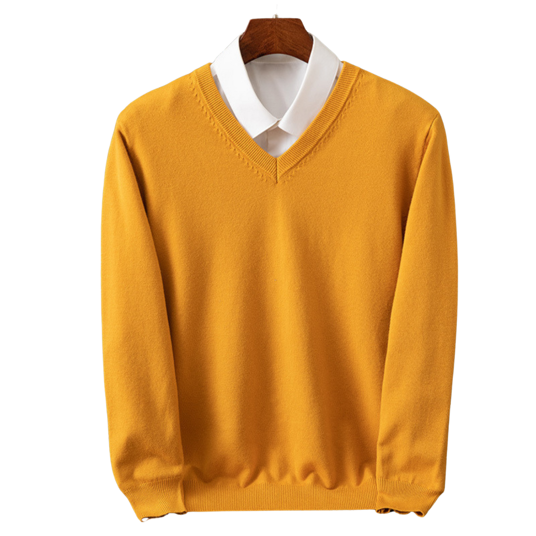 Bexford | Pull V-Neck en Pur pour Hommes