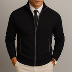 Adrien | Cardigan Zippé En Laine Mérinos