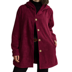 Villiers™ | Veste à capuche en velours décontractée pour l'automne