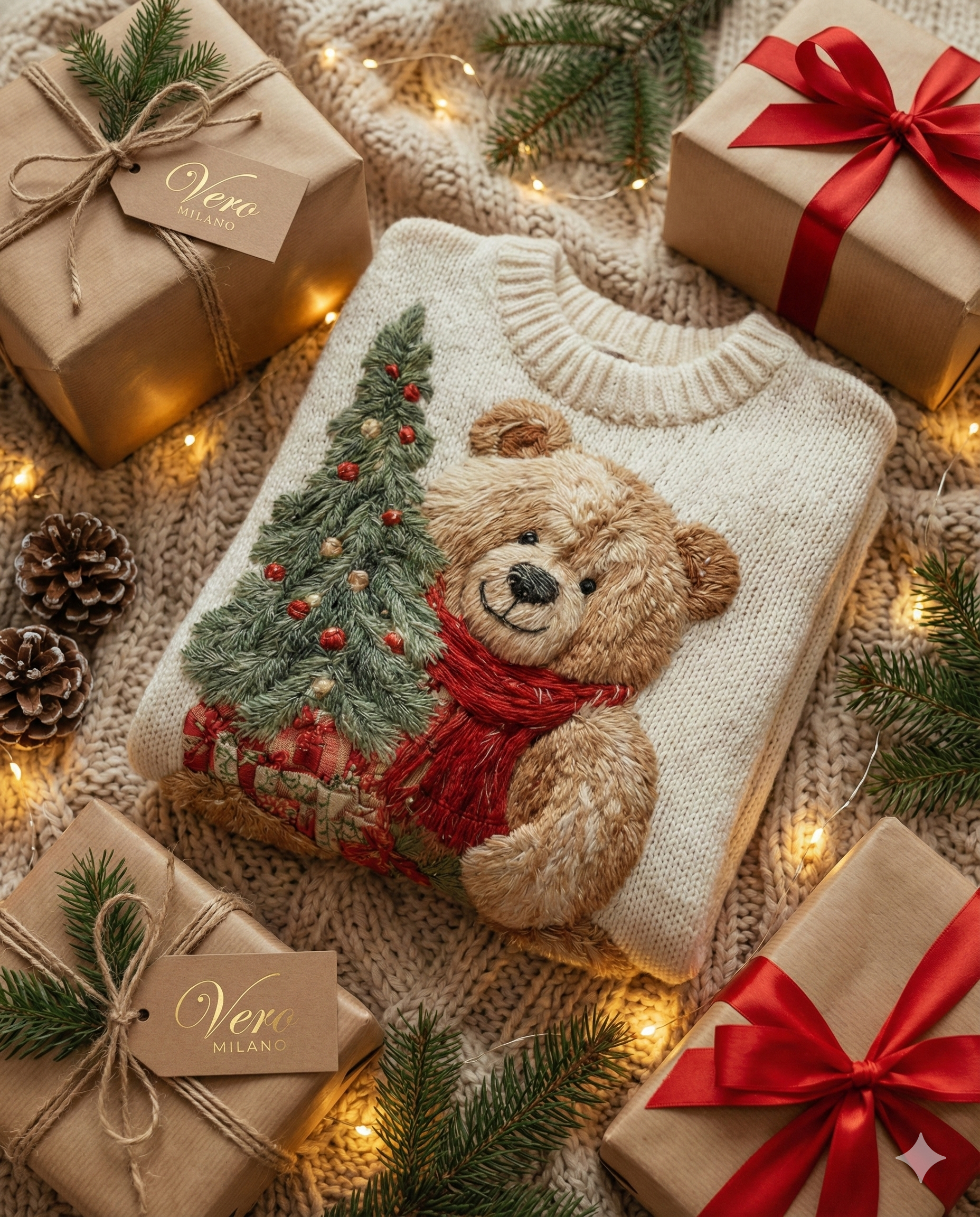 Elena | Pull de Noël avec détails festifs